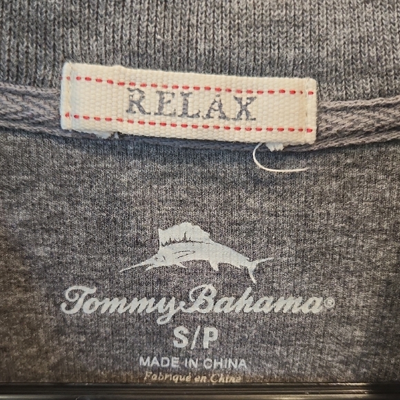 Tommy Bahama Charcoal Zip-Up Sweater - Picture 2 of 6